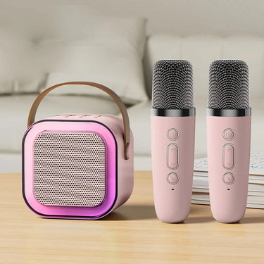 4Little Karaoke Set | Mini Karaoke met 2 Draadloze Microfoons, 3+ – Samen zingen voor eindeloos plezier 1